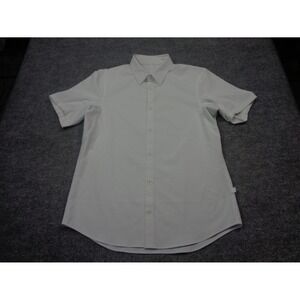Lululemon Airing Easy Shirt Mens M White Button Up Stretch Camp Wicking